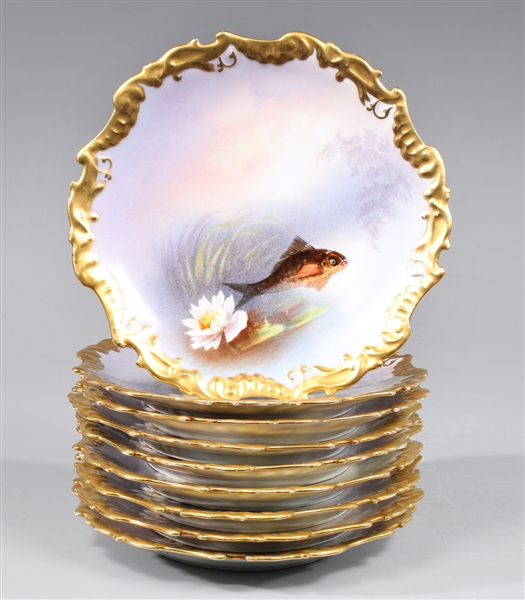 Group of nine Elite Limoges