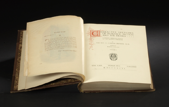Group of Nine Leather-Bound