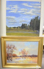 GROUP OF NINE PAINTINGS, TO IN