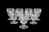GROUP OF NINE PIECE COLORLESS