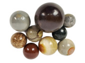 GROUP OF NINE POLISHED STONE S