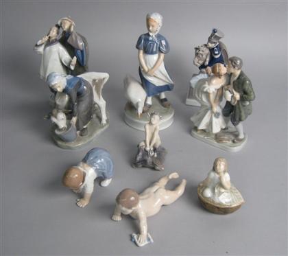Group of nine Royal Copenhagen