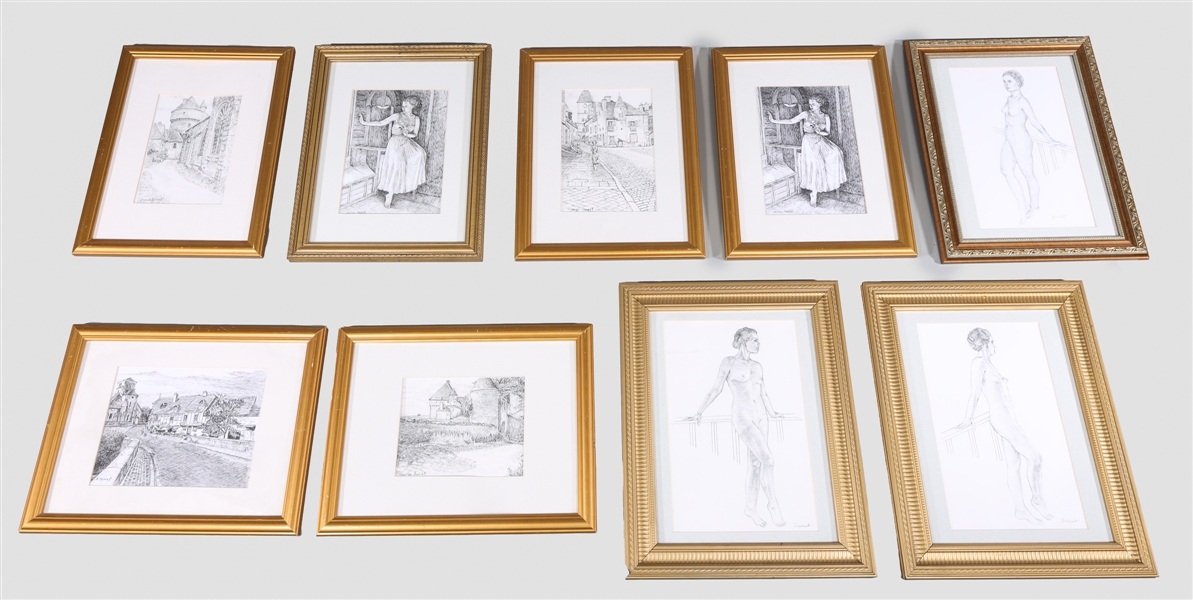 Group of nine various vintage