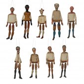 GROUP OF NINE VICTORIAN CLOWES
