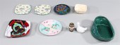 Group of nine vintage ceramic