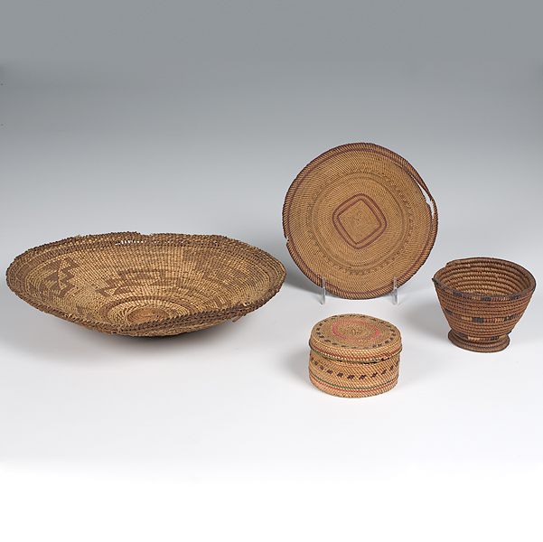 Group of Northwest Coast Baskets