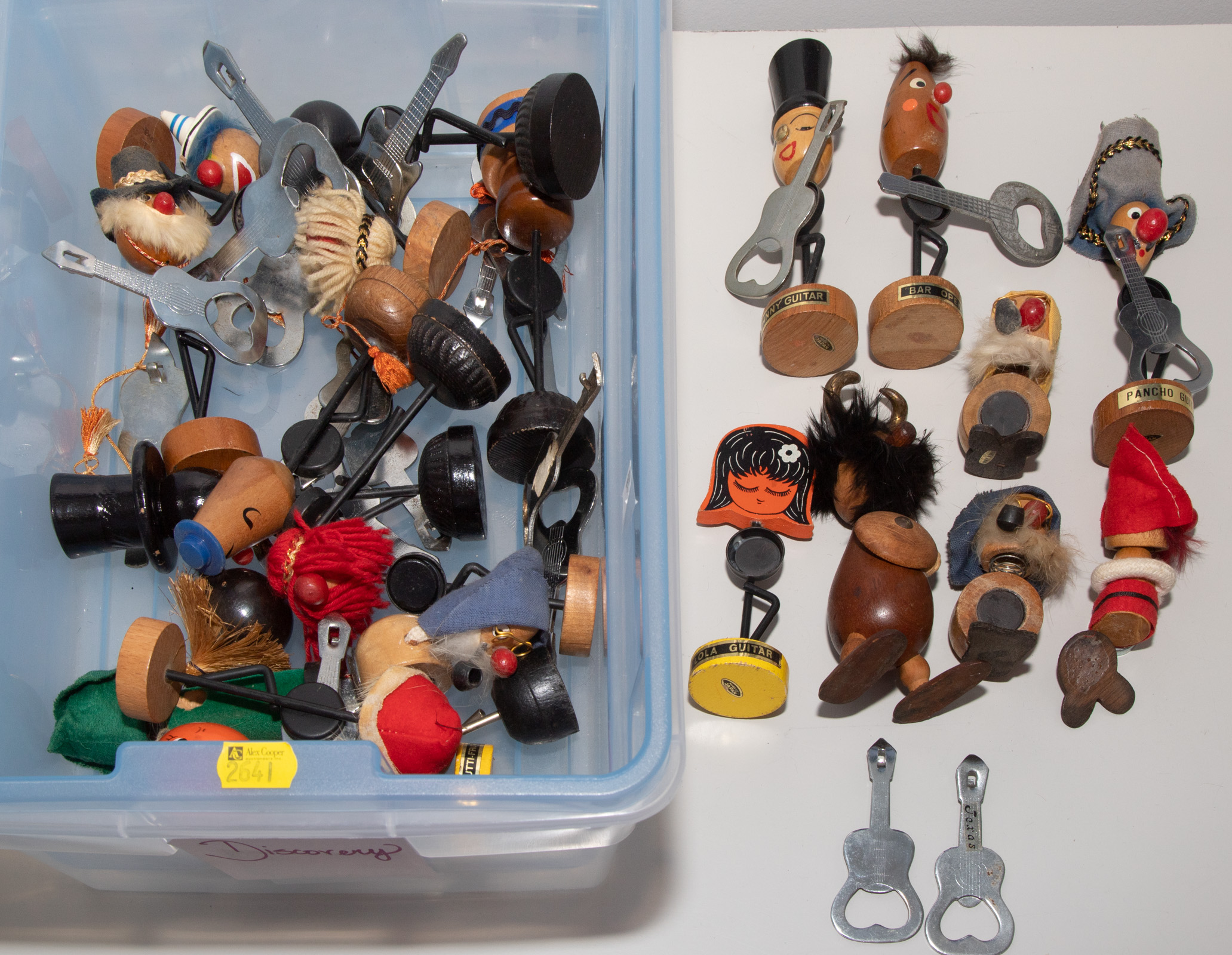 GROUP OF NOVELTY FIGURAL BOTTLE