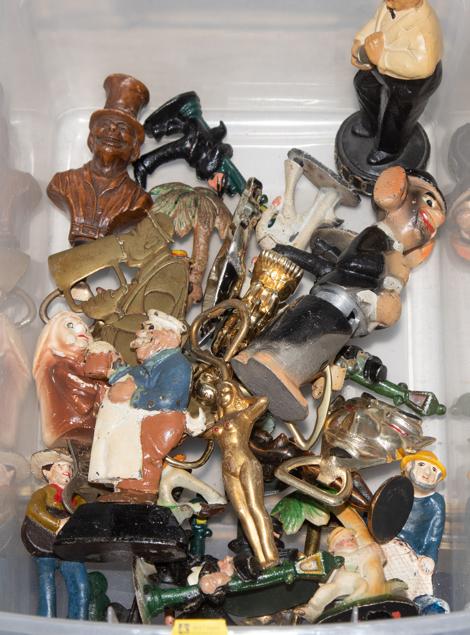 GROUP OF NOVELTY FIGURAL BOTTLE