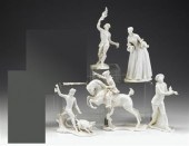Group of Nymphenburg porcelain