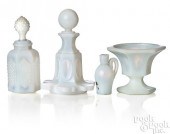 GROUP OF OPAQUE GLASS, MID 19T