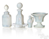 GROUP OF OPAQUE GLASS, MID 19T