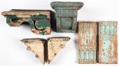 GROUP OF PAINTED ARCHITECTURAL