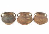 GROUP OF PAINTED EARTHENWARE P