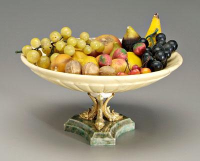 Group of painted stone fruit,