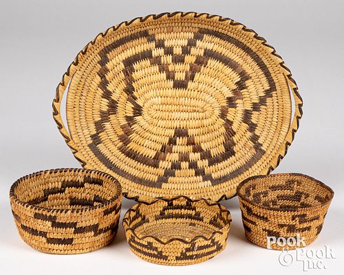 GROUP OF PAPAGO INDIAN COILED