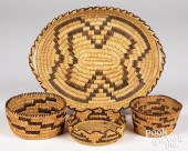 GROUP OF PAPAGO INDIAN COILED