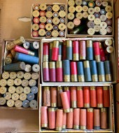 GROUP OF PAPER AND BRASS SHOTG