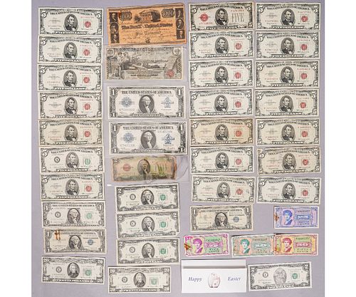 GROUP OF PAPER MONEYSix 1929 two