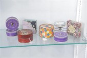 GROUP OF PAPER POWDER BOXES. T