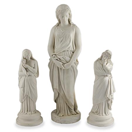 Group of Parian Allegorical Figures