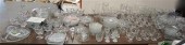 GROUP OF PATTERN GLASS, ETCHED