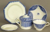 GROUP OF PEARLWARE SHELL EDGE