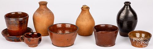 GROUP OF PENNSYLVANIA REDWARE, 19TH