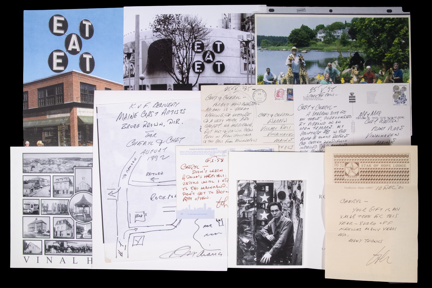 GROUP OF PERSONALIZED LETTERS,