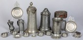GROUP OF PEWTER, 18TH, 19TH, A