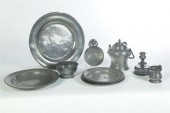 GROUP OF PEWTER.  American and