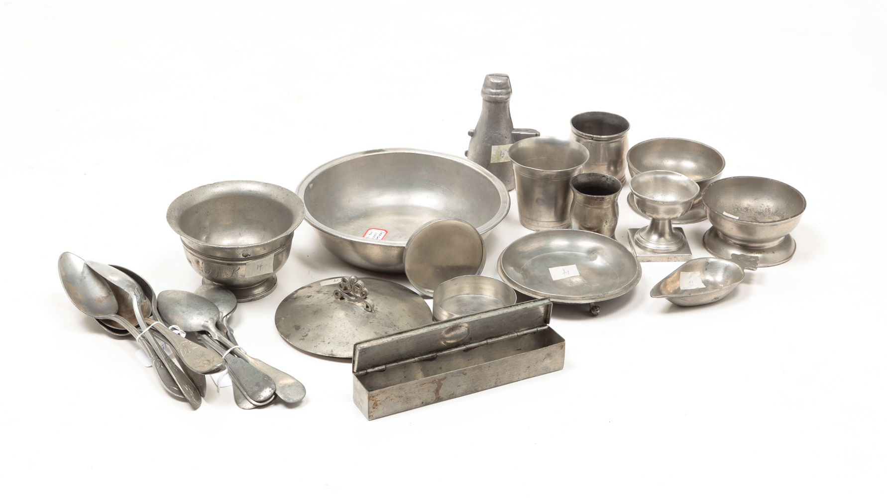 GROUP OF PEWTER INCLUDING GERSHOM