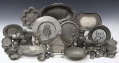 GROUP OF PEWTER & METALWARE TA