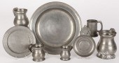 GROUP OF PEWTER TABLEWARES, 19