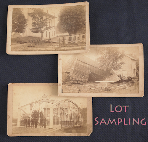 Group of photograph cards by