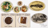 GROUP OF PINBACKS AND ADVERTIS