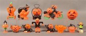 GROUP OF PLASTIC HALLOWEEN ITE