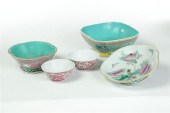 GROUP OF PORCELAIN BOWLS AND A