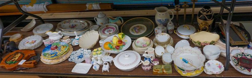 GROUP OF PORCELAIN, CERAMIC, AND