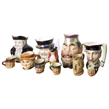 Group of Porcelain Toby Jugs 	 