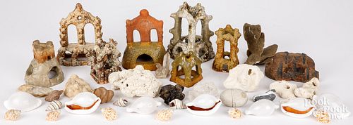 GROUP OF POTTERY AQUARIUM