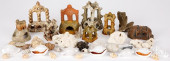 GROUP OF POTTERY AQUARIUM CAST