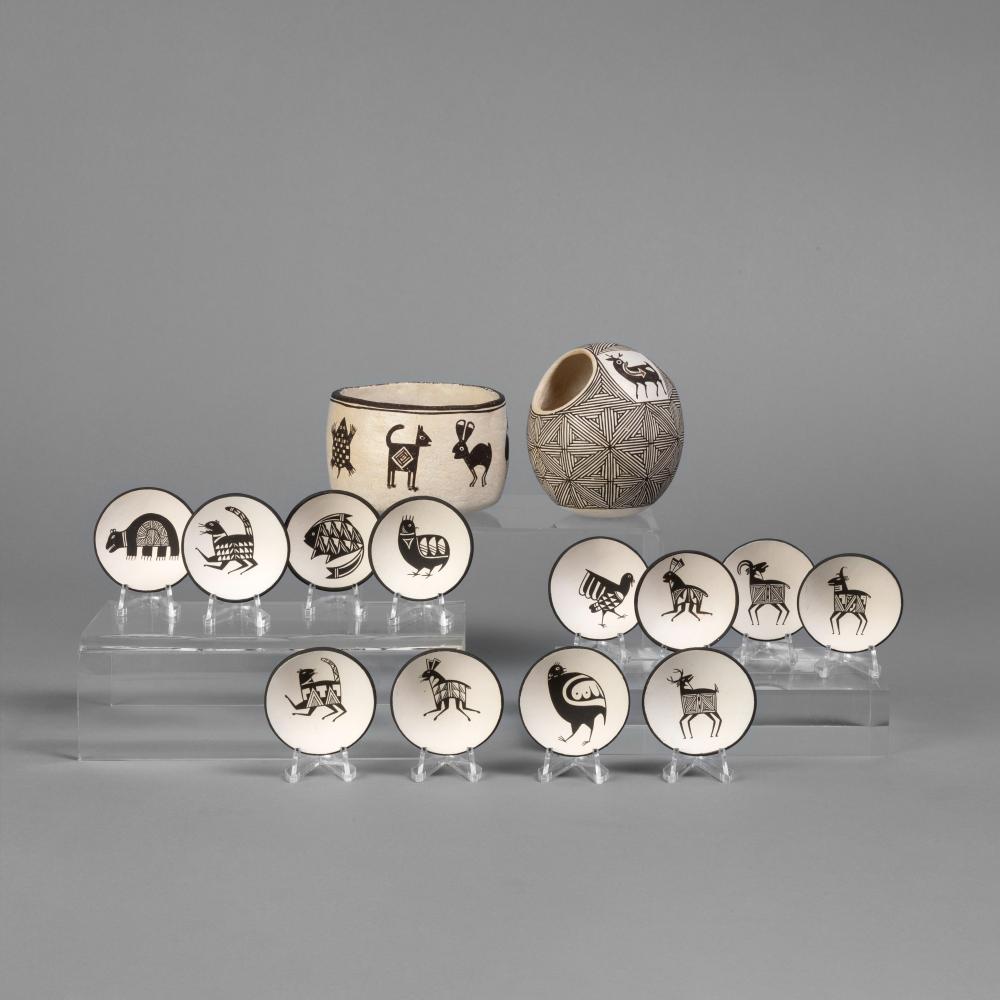 GROUP OF POTTERY, CA. 1970 -