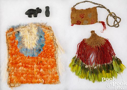 GROUP OF PRE-COLUMBIAN FIBER