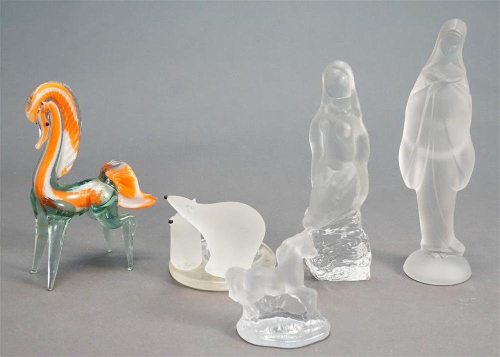 GROUP OF PREDOMINANTLY FROSTED
