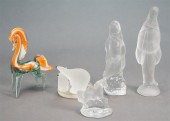 GROUP OF PREDOMINANTLY FROSTED