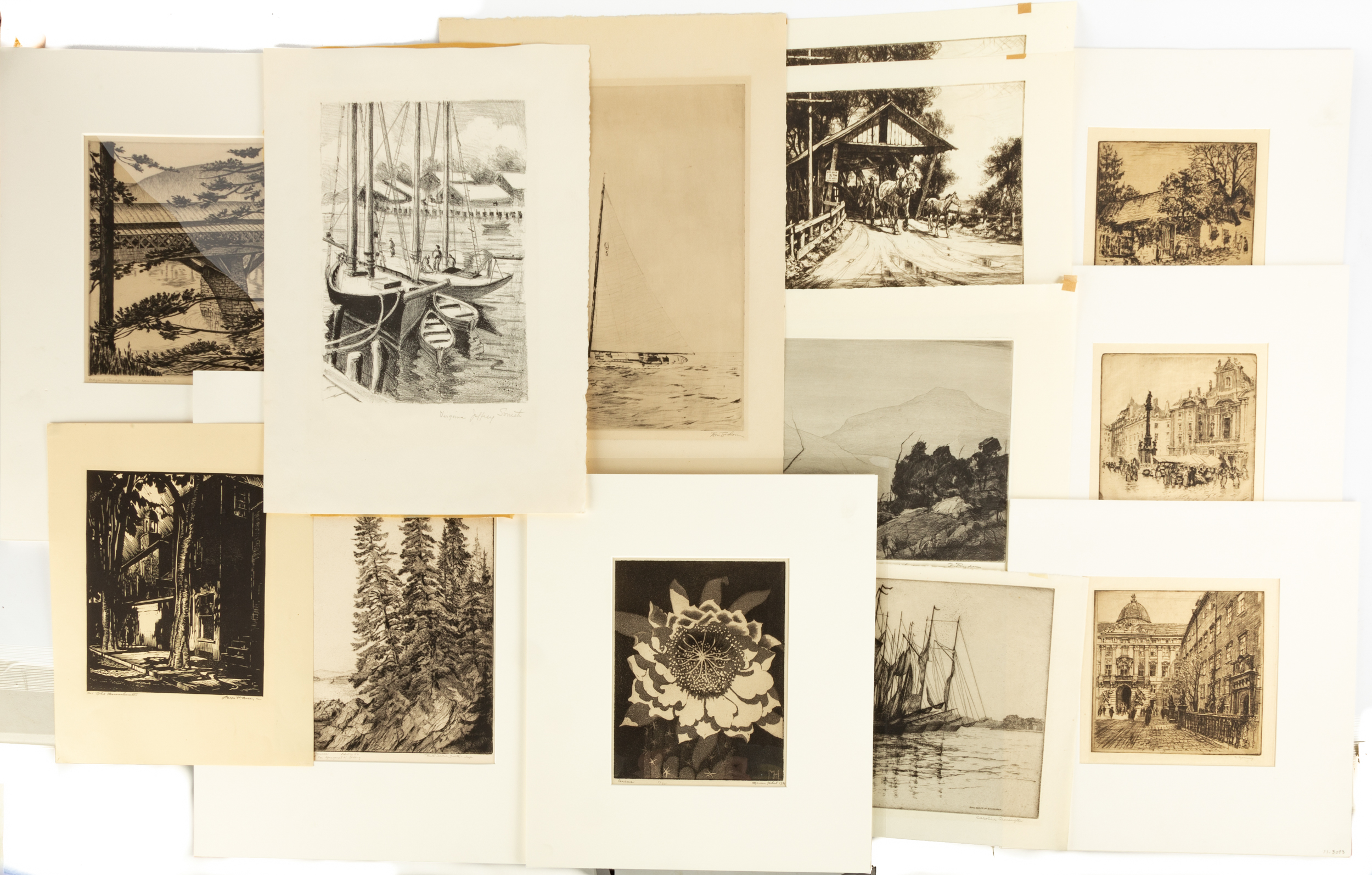 GROUP OF PRINTS AND ETCHINGS Leslie