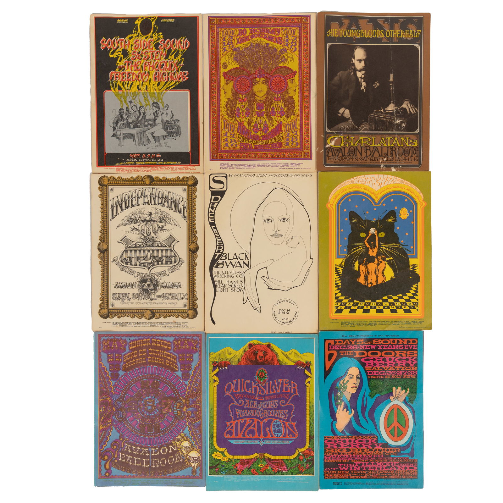 GROUP OF PSYCHEDELIC HANDBILLS,