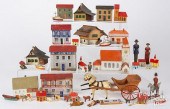 GROUP OF PUTZ CHRISTMAS HOUSES