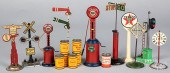 GROUP OF RAILROAD SIGNS AND GA