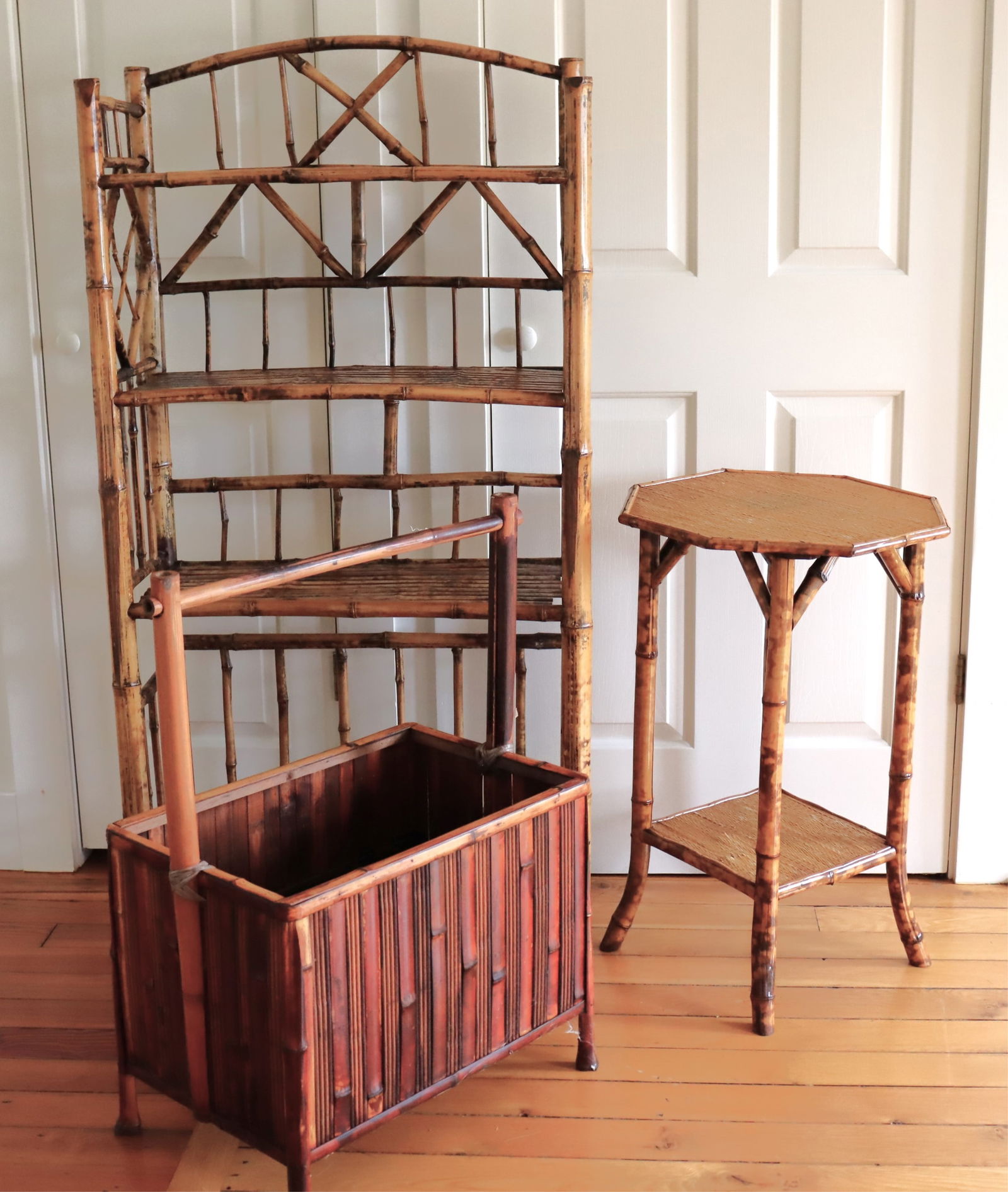 GROUP OF RATTAN FURNITUREA rattan